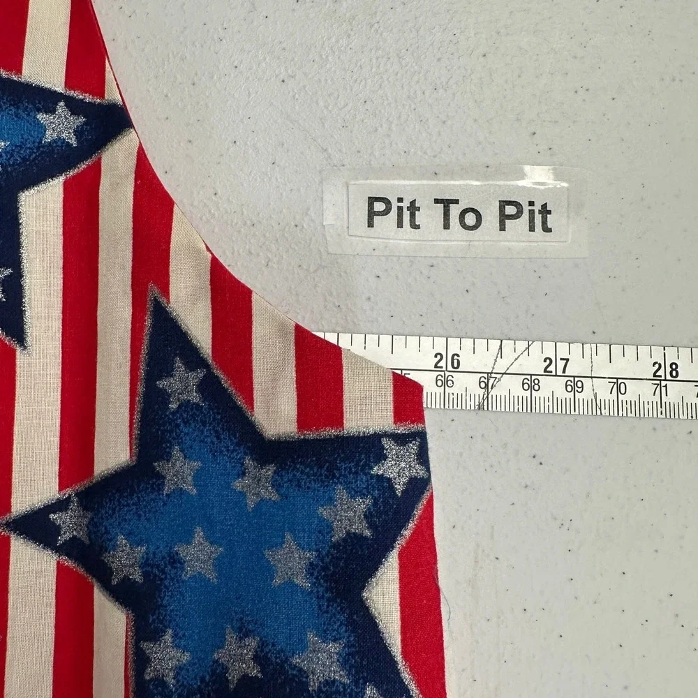 Womens Handmade Patriotic Vest Size‎ XL Americana 4th of July Memorial USA